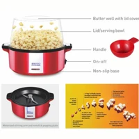 Popcorn Maker Household Healthy Hot Air Oil Free Corn Machine Popcorn For Kitchen Kids Home-made Diy Popcorn Movie Snack Sonifer 2