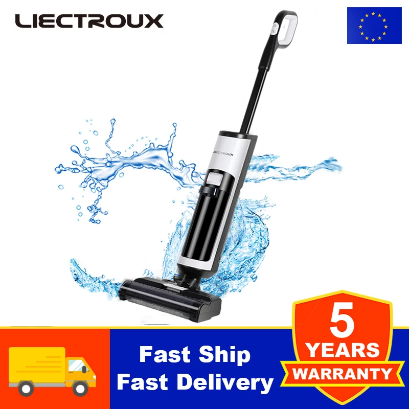 Cordless Wet Dry Vacuum Cleaner Liectroux i7Pro,Self-Propulsion Cleaning,Smart Washing for Home Multi Surface Floor,Self-drying 1