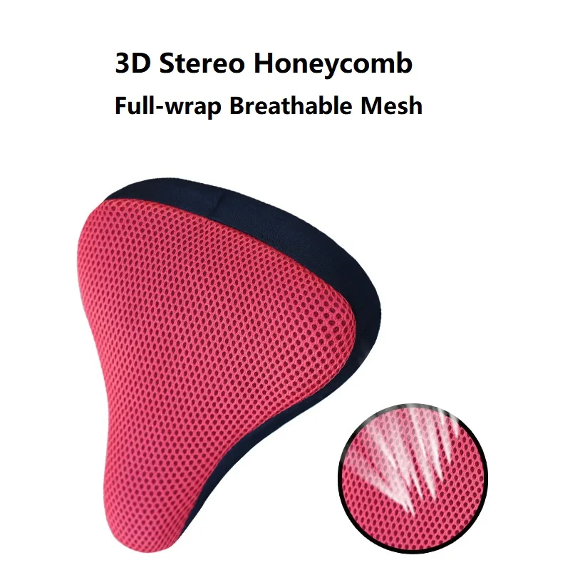 Bicycle Saddle 3D Soft Bike Seat Cover Cycling Silicone Seat Cushion Breathable Comfortable