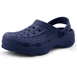 Breathable Non-Slip Comfort Clogs for Men - Versatile Indoor & Outdoor Casual Sandals (Navy)