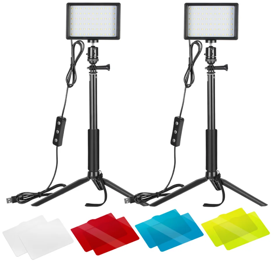 Multi-Light Source VLOG Fill Light Camera Video Light Color Card Color Three Primary Flat Panel USB Charging fill light