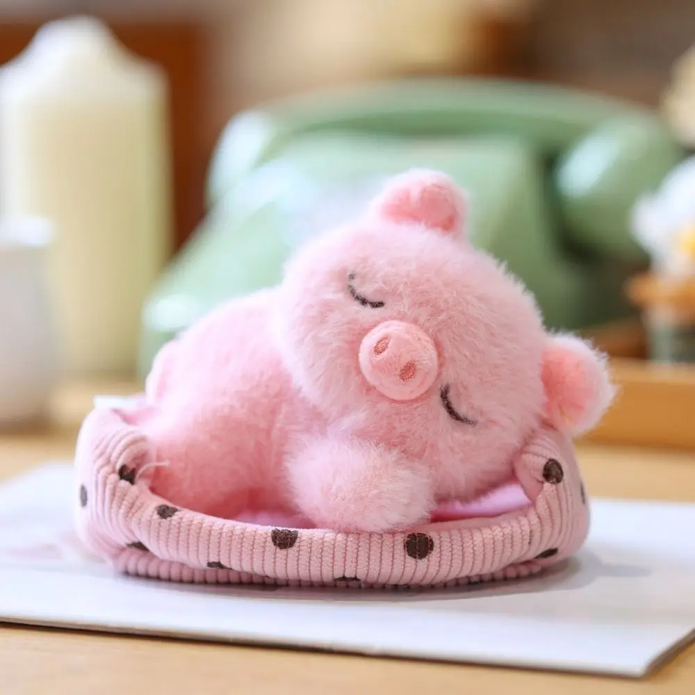 PP Cotton Sleep Animal Plush Toys Appease Lifelike Lie Prone Animal Toys Collection Ornaments Cartoon Rabbit Bear Pig Doll Kids