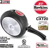Contura CXT20 Extra Thick Hard Anodised Pressure Cooker for Gas,Induction and Electric Stoves, 2 litres, Black 2