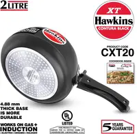 Contura CXT20 Extra Thick Hard Anodised Pressure Cooker for Gas,Induction and Electric Stoves, 2 litres, Black 2