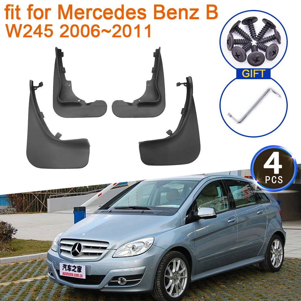 

Mud Flaps For Mercedes Benz B200 Class B W245 2006 2007 2008 2009 2010 2011 Mudguards Splash Guards Fender Flare Car Accessories