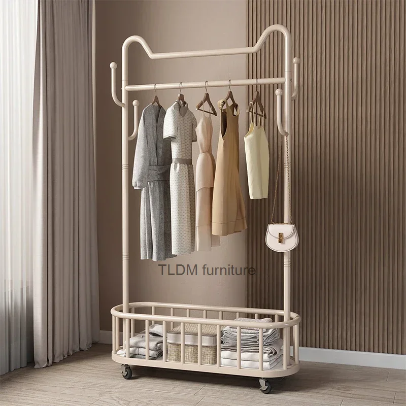 

Metal Shoe Clothing Rack Luxury Bedroom Space Saving Dress Hat Garment Clothing Rack Bag Colgador De Ropa Designer Furniture