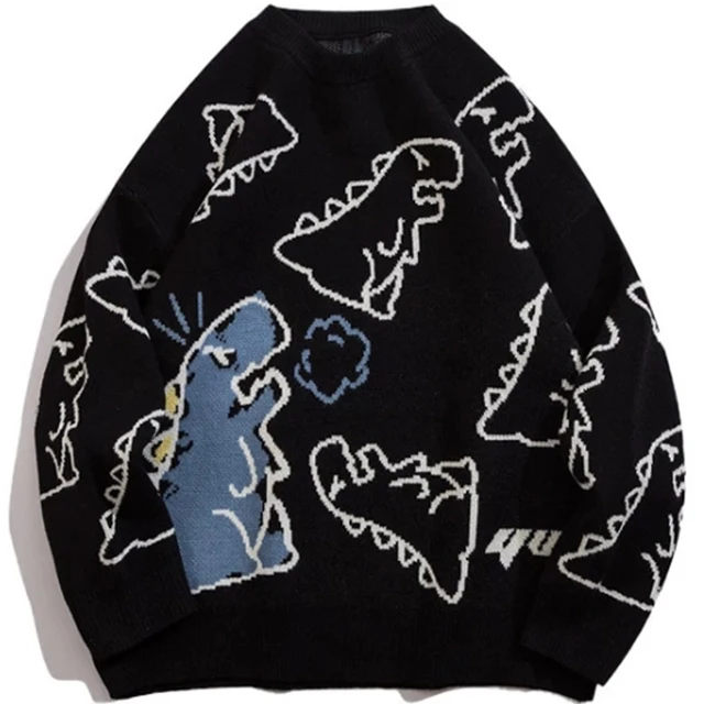 Dinosaur Print Pullover Sweater 4