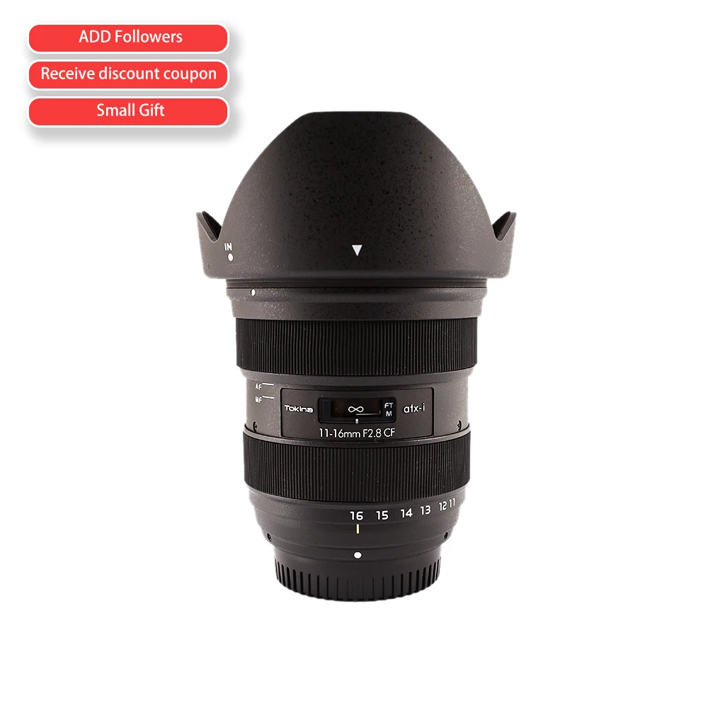 Obiettivo Zoom Grandangolare Tokina Atx-I Per Montaggio Canon Nikon Mount Nuovo
