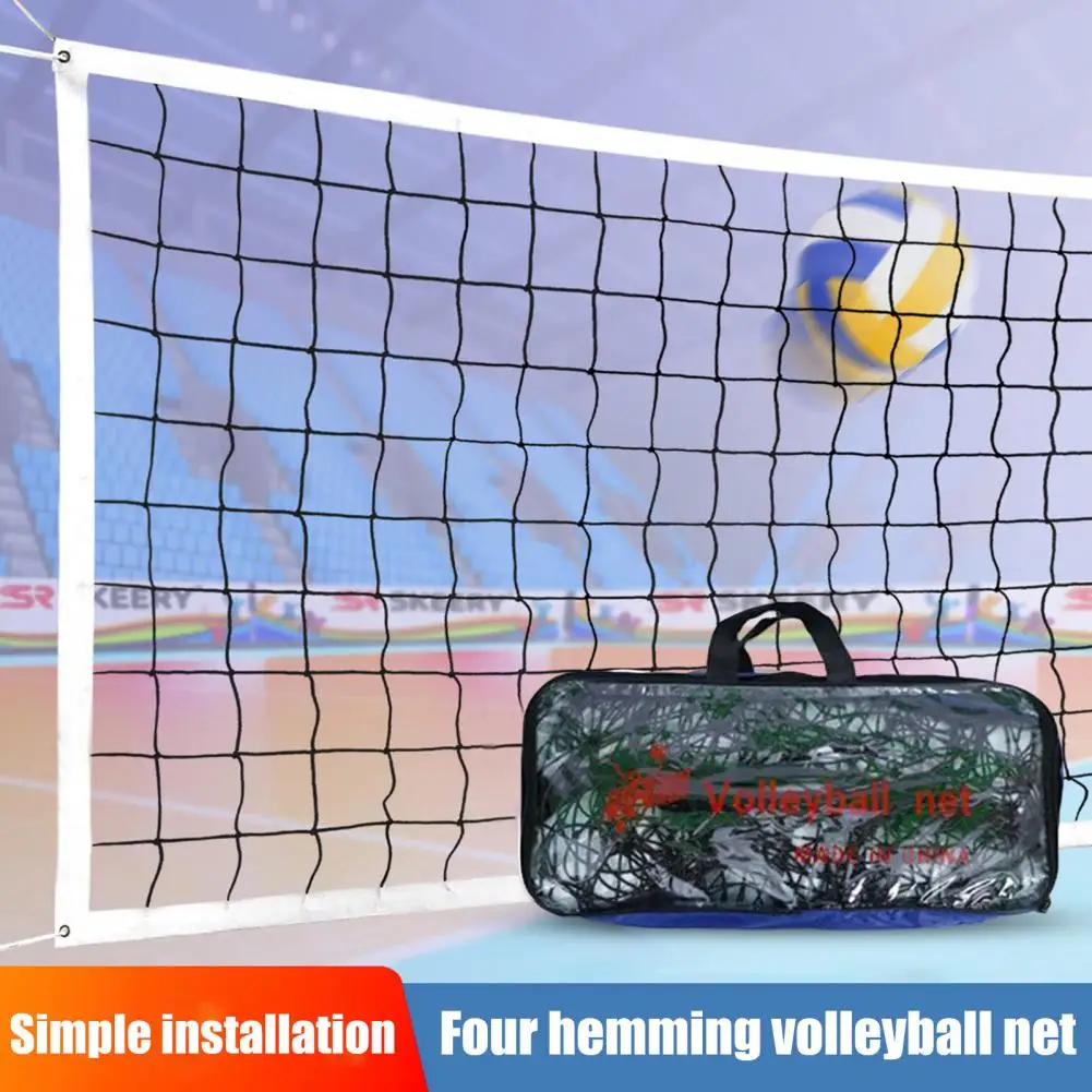 Outdoor Volleyball Net with Storage Bag Simple Installation Professional Badminton Ball Sport Net Replacement Outdoor Tennis Net 2 colors light weight 55 27 cm 2 in 1 beach sport badminton tennis rackets set toy with ball for children outdoor funny toys