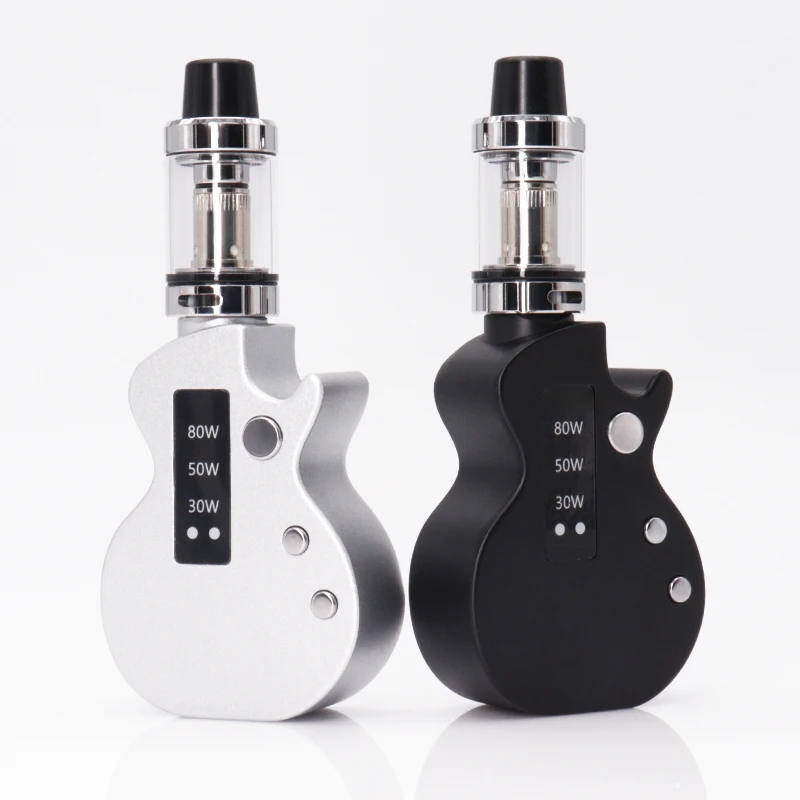 E Zigarette Vape Gitarre 80w Vape Pen Kit 2000mah eingebaute Batterie 0,3 Ohm 2ml Tank USB wiederauf ladbar Vapor Pen Box Mod Vaper_Sb10be698720543eda29dac4ebc83650aS