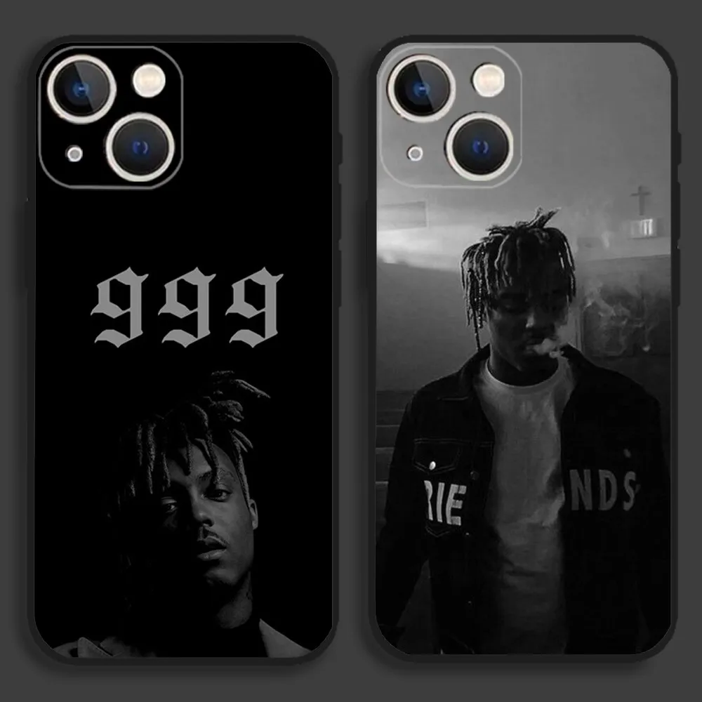 Custodia Per Telefono Rapper Juice Wrld Per Iphone15,14,13,12,11,Pro,Max,Plus,Mini,X,Xs,Xr,8,7,6,S,Plus,Se Custodia Morbida Nera