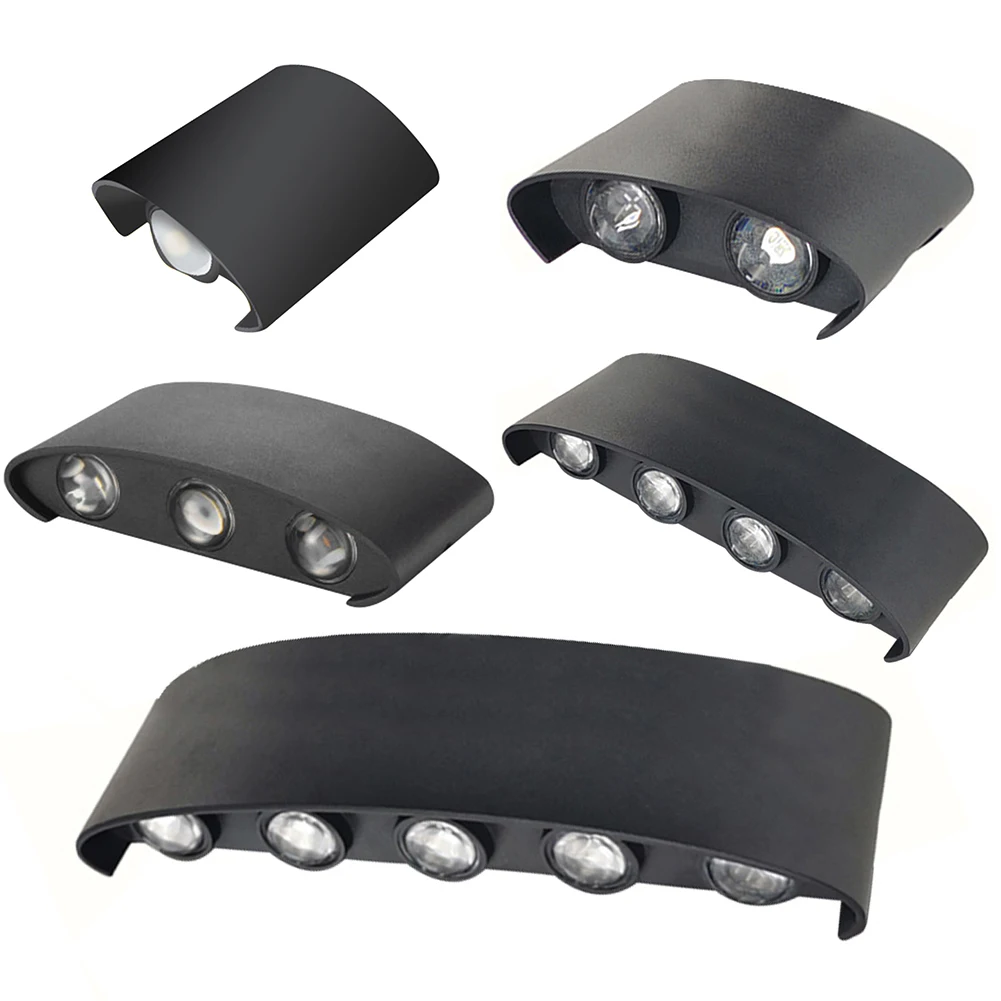 2W 4W 6W 8W 10W Up Down Light Beam Adjustable Outdoor Wall Light Modern Exterior Light Fixture Sconce Balcony Terrace Decoration