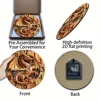 Wooden wall clock with a dragon carving, perfect for home or office decor. Requires AA batteries 3