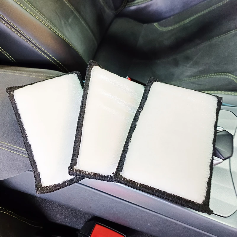 

Universal Car Washing Sponges Auto Interior Microfiber Scrubbing Sponge for Leather,Plastic,Vinyl Upholstery Cleaning 7.5x12.5cm