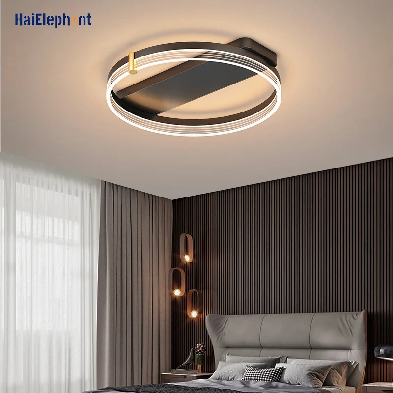 

Modern Minimalist Round Square Chandelier Lights For Bedroom Study Parlor Room Creative Acrylic Lamp Ceiling Decoration Lighting