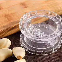 Boîte de torsion d'ail domestique multifonctionnelle, outil manuel en plastique, broyeur d'ail pour gingembre et Chili, Gadgets de cuisine, 2 pièces 2