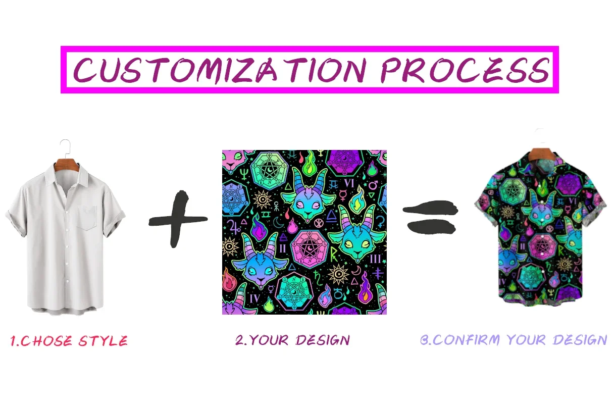 Men's Fashion Summer T Shirt Hawaiian Skull Demon 3d Print Cozy Casual One Button Shirt Short Sleeve Beach Oversized Shirt 5