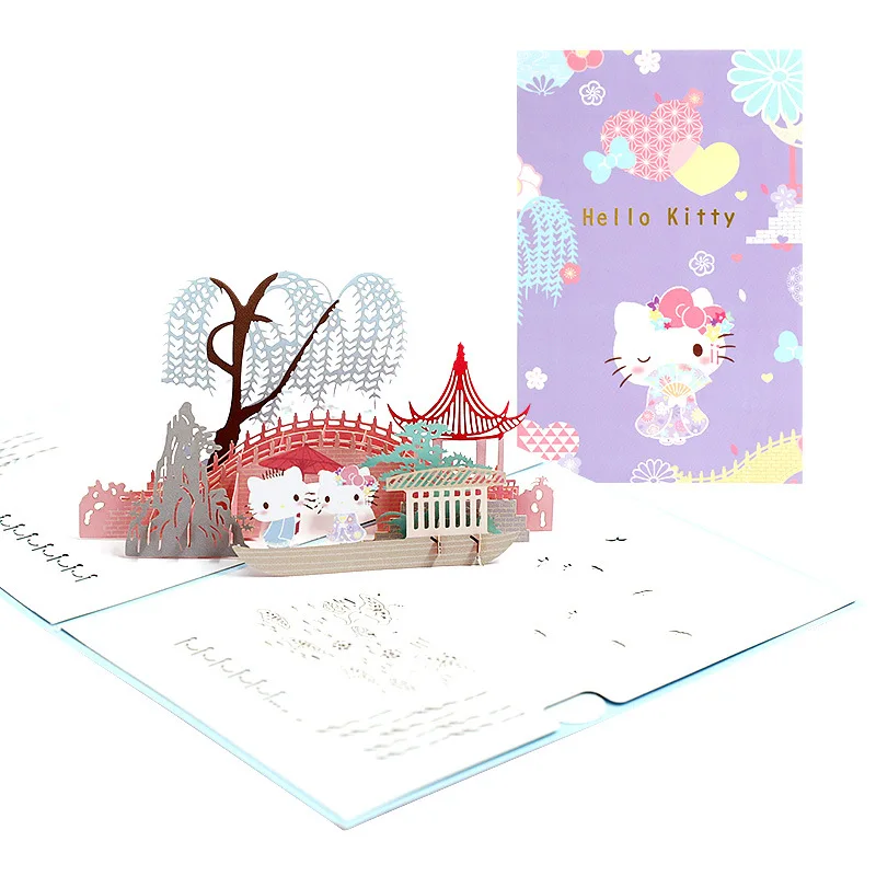 Biglietto D'Auguri Kawaii Fata Della Foresta 145x145mm - Fatto A Mano In UK Con Busta Di Lusso E Carta Riciclata