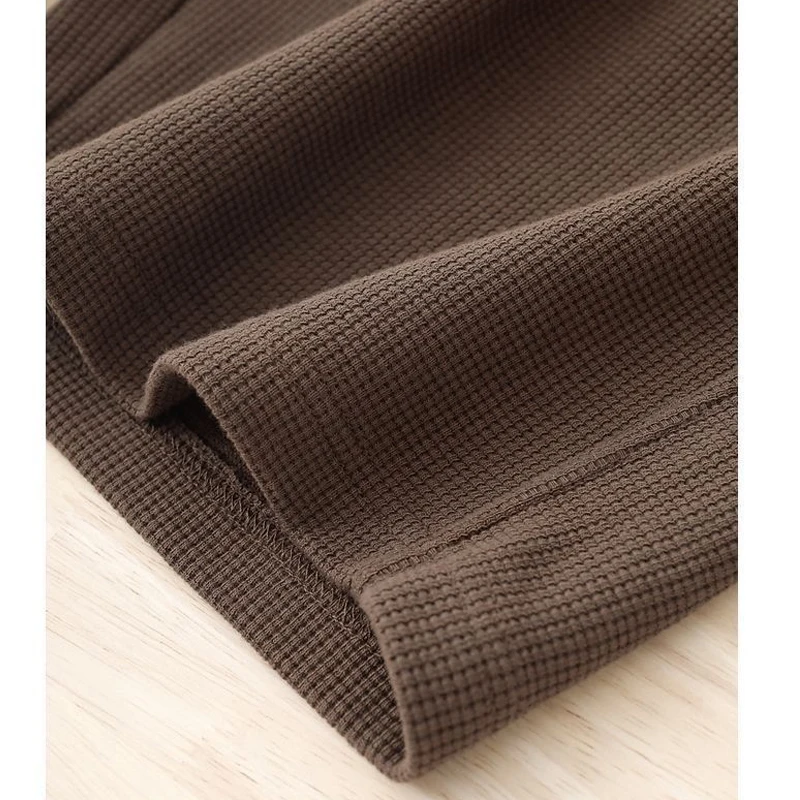 Spring Autumn New Thin Lacing Elastic Waist Straight Pants Solid Loose Plus Size Wide Leg Pangs Fashion Casual Women Clothing