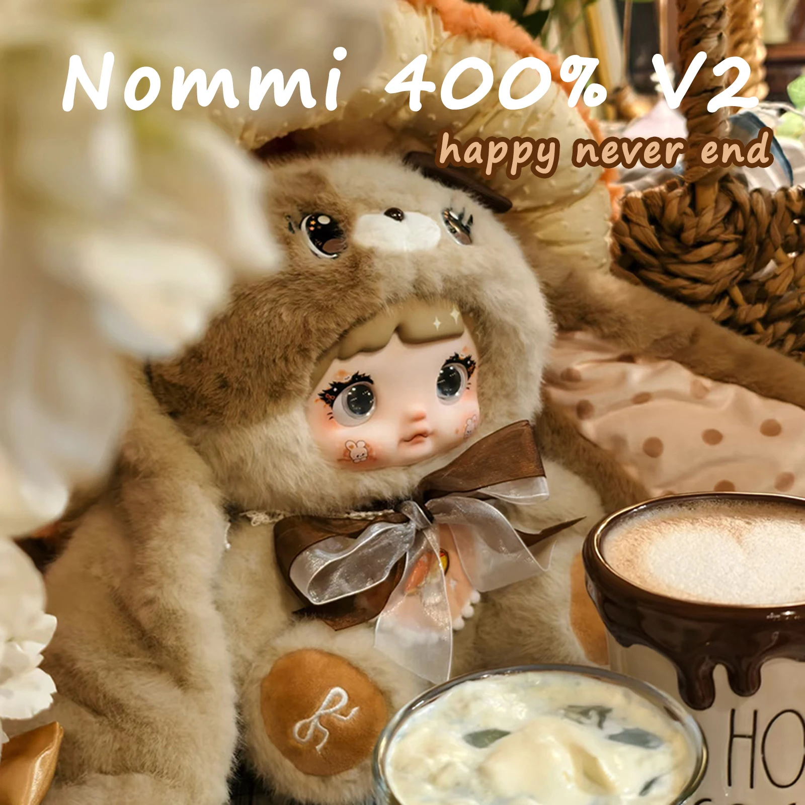 Nommi 400% V2 Blind Box Cute Rabbit Vinyl Plush Doll