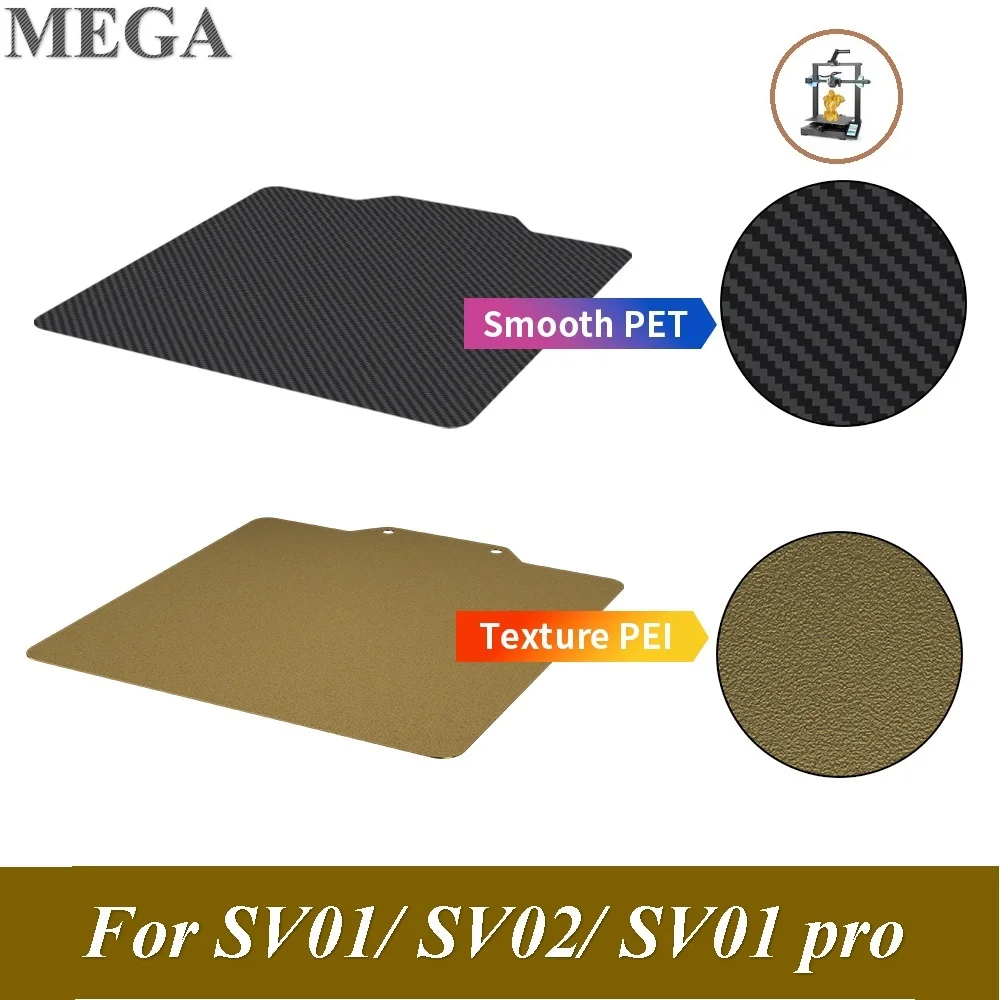 PEI Carbon Fiber Pei Sheet For Sovol SV01 Pro SV02 Hot Bed 300x255mm pei-carbon-fiber-pei-sheet-for-sovol-sv01-pro-sv02-hot-bed-300x255mm