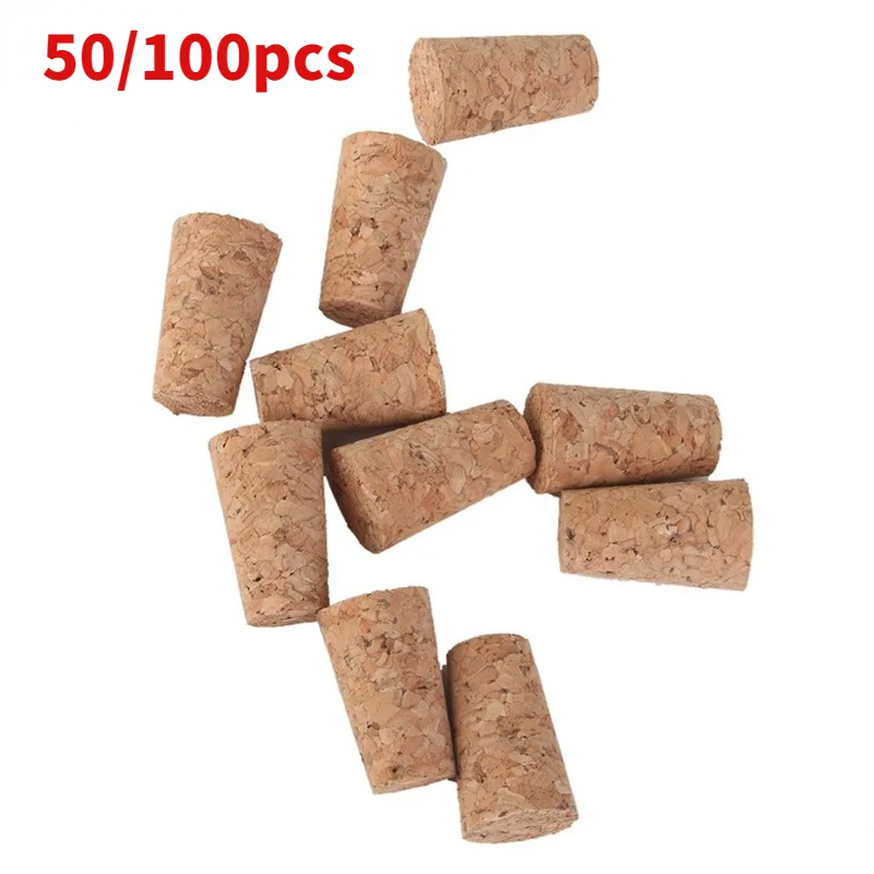 

50/100pcs Tapered Corks Stoppers DIY Craft Art Model Building Personalized Wine Stopper Bar Accessories Home Bars 22*17*35mm