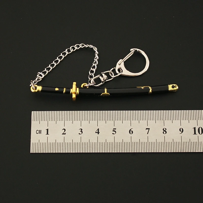 20 Styles Roronoa Zoro Swords Keychain For Men Metal Weapon Model 9cm Anime Scabbard Sabre Snow Knife Key Chain Katana Gifts Toy 3