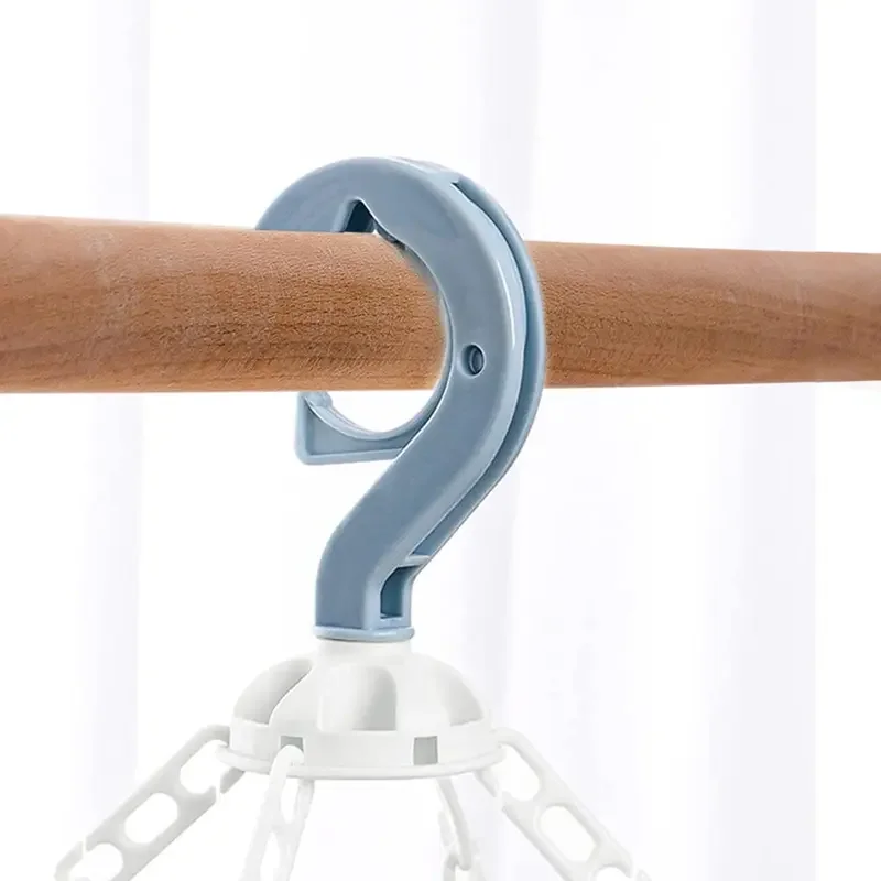 1/3PCS Foldable Drip Hanger with 32 Clips - Plastic Hanging Drying Rack for Clothes Underwear Socks Suitable for Bedroom Balcony 5