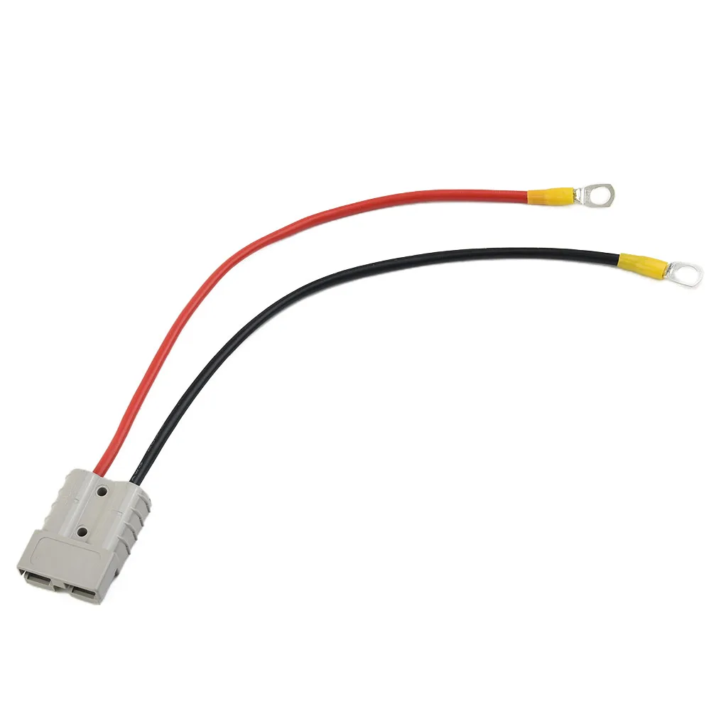 

12AWG 50Amp Connector Plug Extension Cord 12AWG 50A Lead To Lug M8 Terminal Battery Charging Connector Cable 30/50/100cm