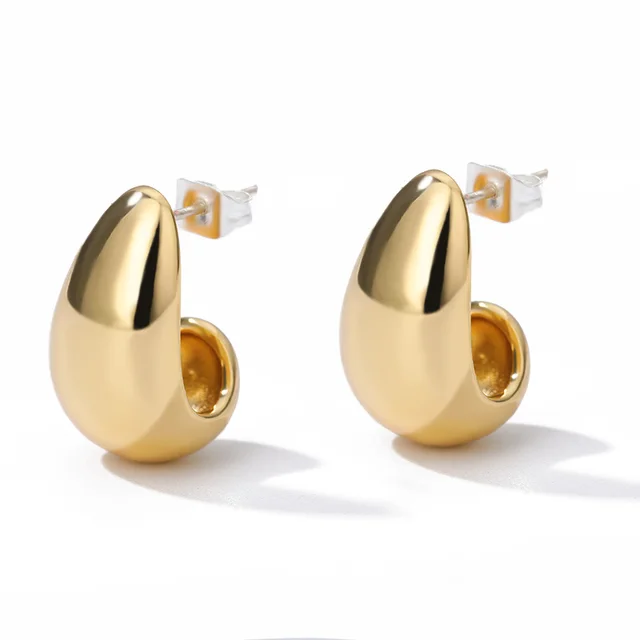 Boucles d'oreilles circulaires pour femmes, Vintage, Punk, rondes, baroques, en perles, en acier inoxydable, Clip d'oreille circulaire, bijoux cadeau Mujer