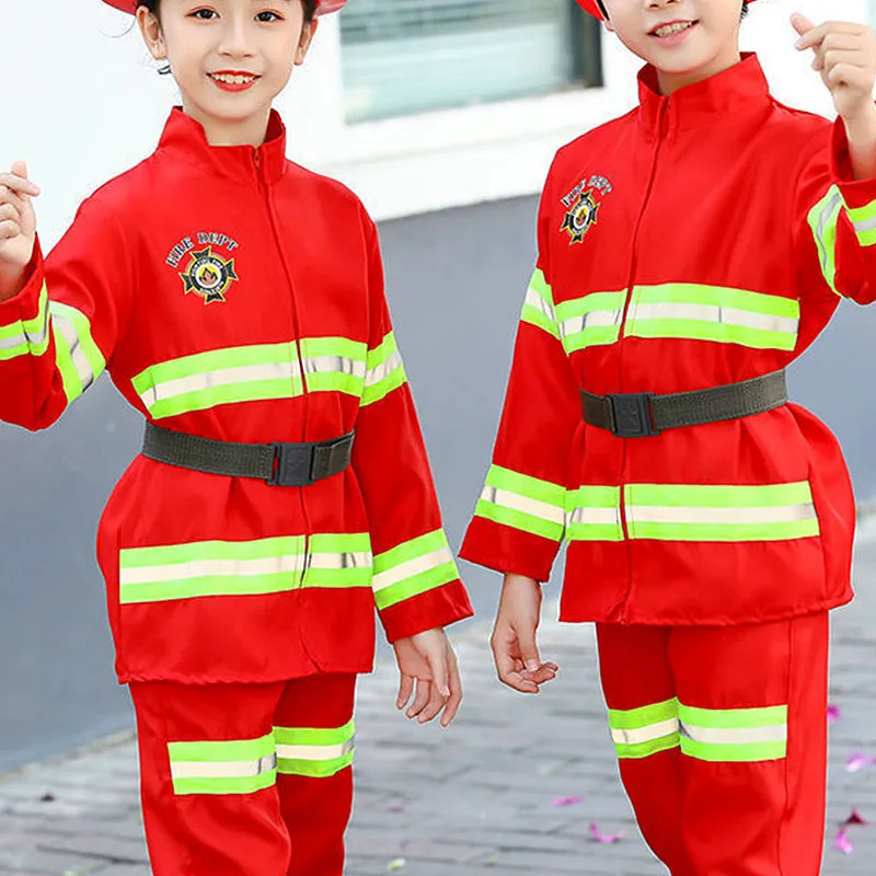 Kids Firefighter Costume with Realistic Firefighter Toys (With