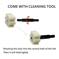50 Pack Chamber Mop Cleaning Pads Star Wool Felt Gun Brush Cleaning Kit Cleaning Pellets for .22Cal & .30Cal 2