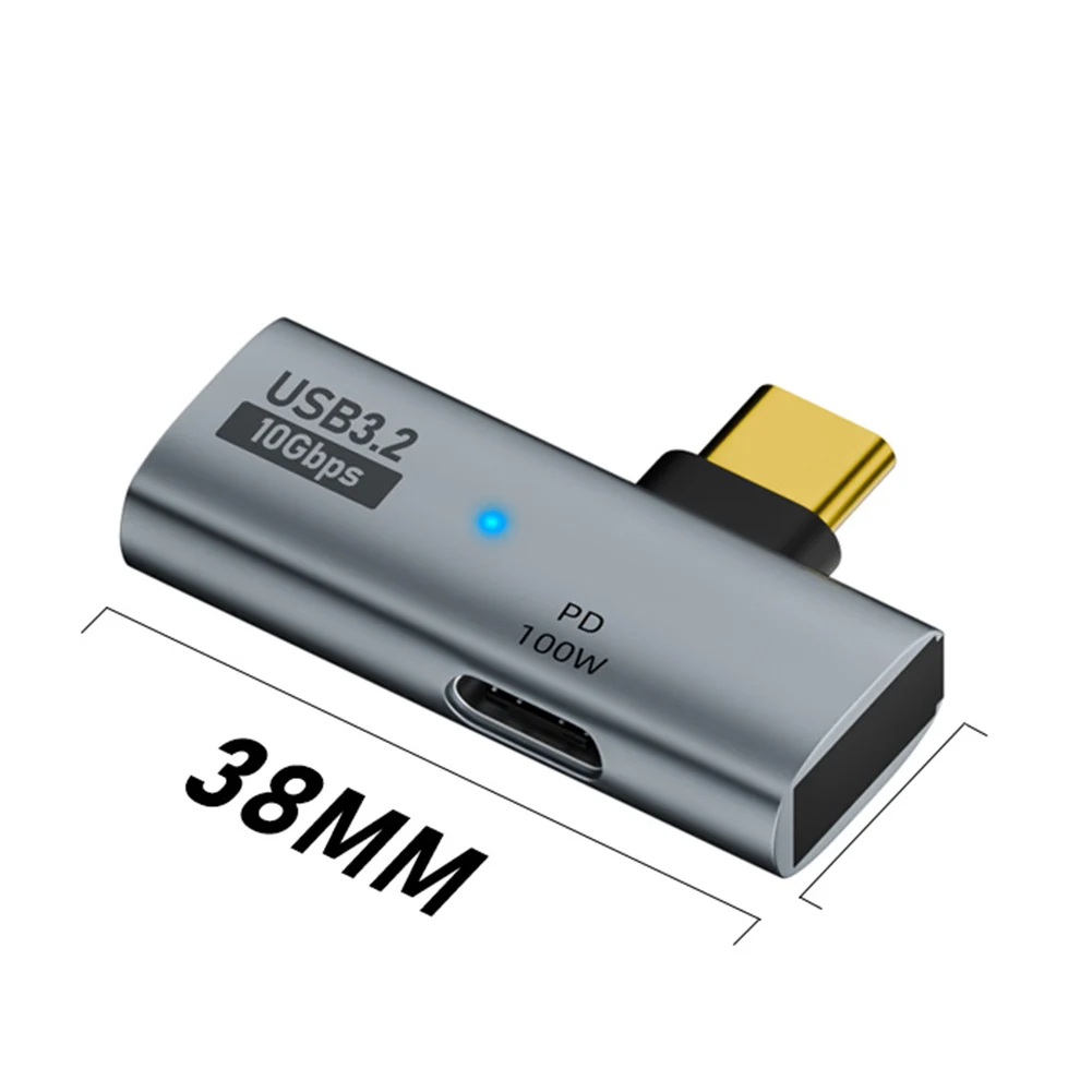 2-in-1 타입 C 3.2 OTG 스플리터 10Gbps USB C-USB 3.2 어댑터 (타입 C 100W PD 고속 충전 기능 포함) 아이폰 15 태블릿용