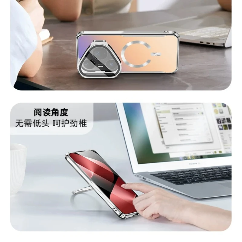 Magnetic Wireless Charging Shockproof Camera Lens Protective Case Cover