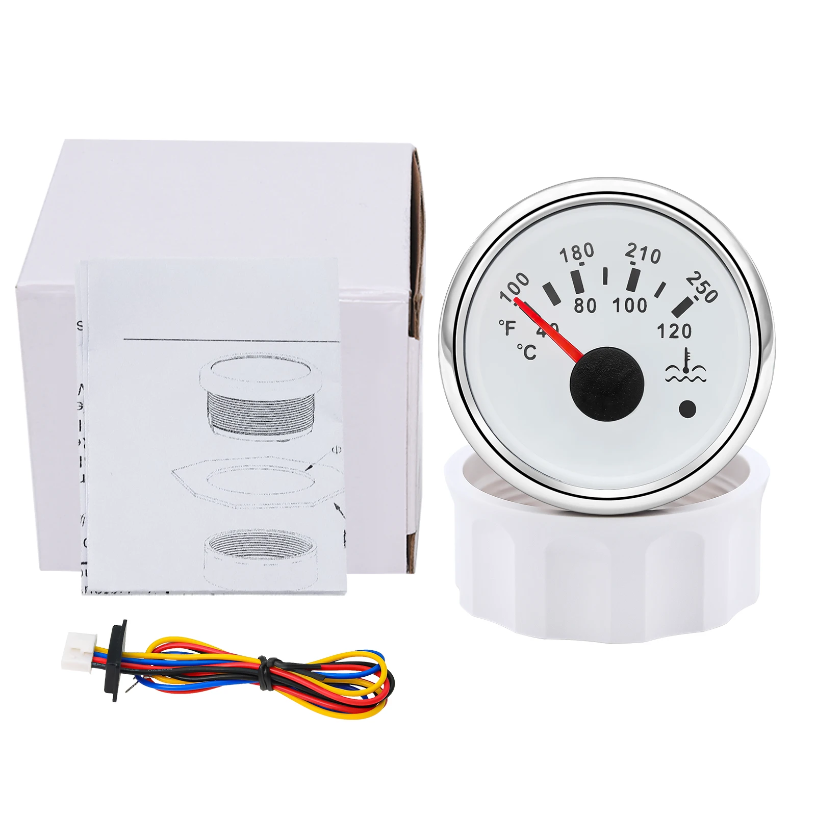Water Temperature Gauge Water Temperature Display Multi-function Marine