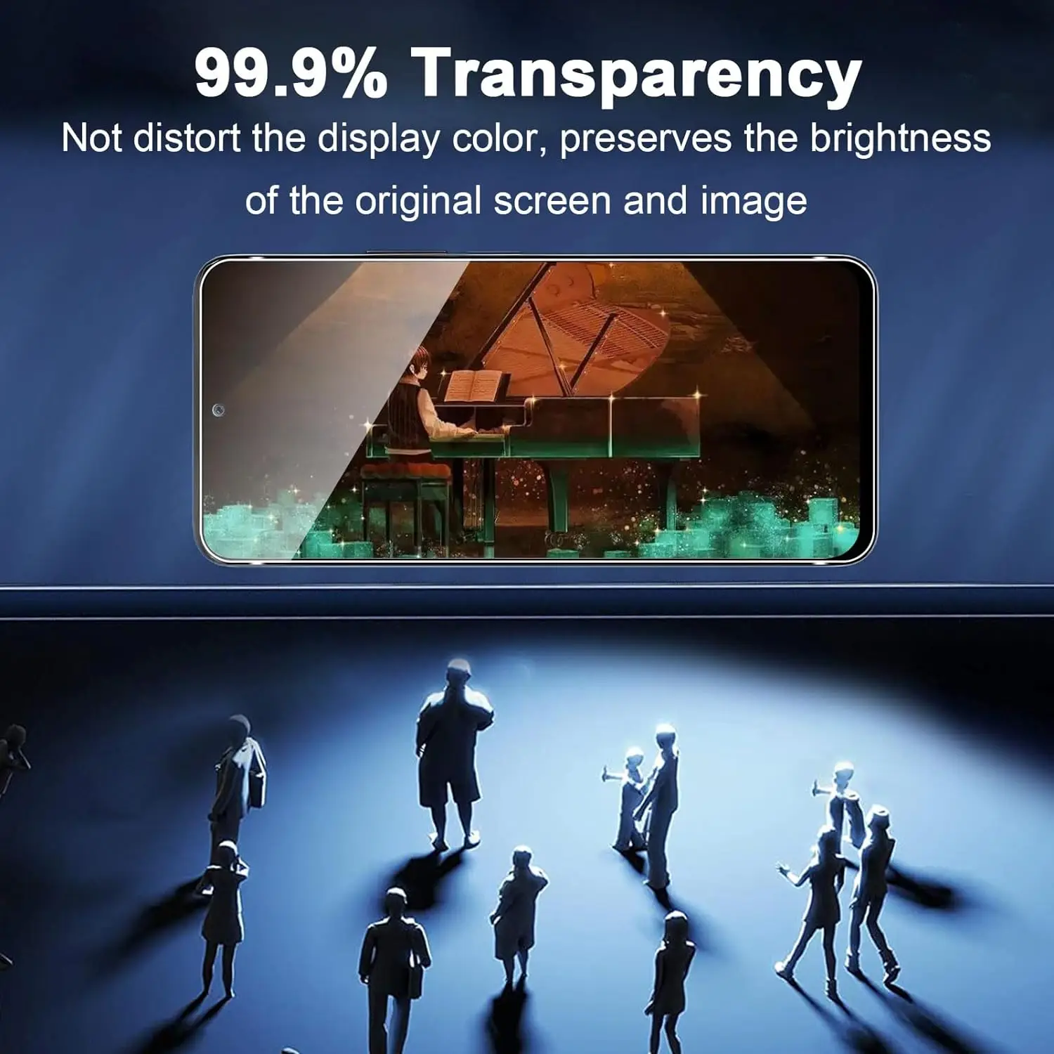 5-Piece Full Coverage Tempered Glass Screen Protector Set