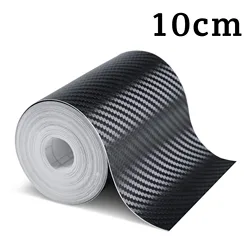 Nano Carbon Fiber Protective Car Tape - Waterproof Adhesive Strip for Door and Mirror Protection (1pc - 10cm)