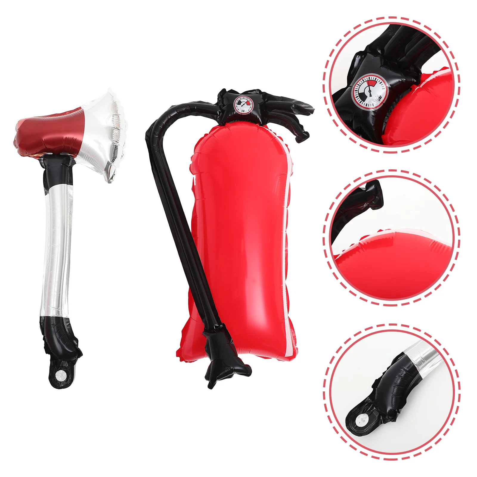 

Set Fire Extinguisher Shapes Balloons Firefighting Party Decors Firefighter Birthday Decorations Design Department