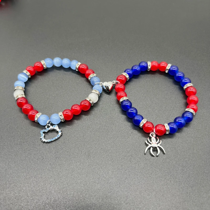 Spider Friendship Bracelets Matching Bracelets For Couples Best Friends Bff Spider Bracelet Jewelry Gifts For Women Teen Girls