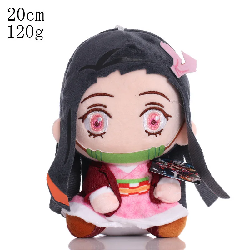 New Demon Slayer Plush Stuffed Toy Kamado Nezuko Akaza Kokushibo Cartoon Anime Figure Manga Doll Pendant Kid Birthday Gift Decor