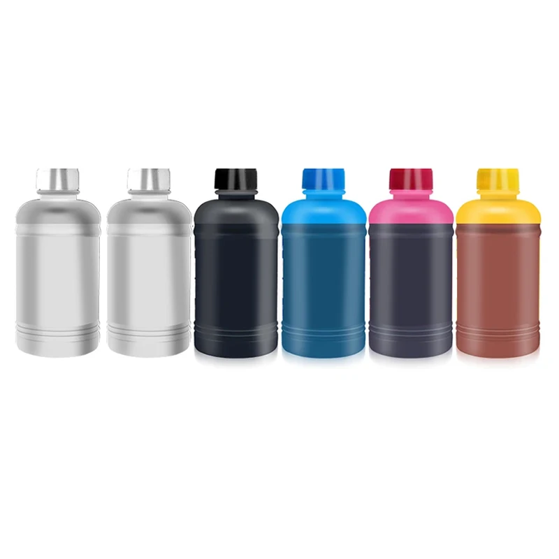 1set 250ML 5color DTF Ink Film Transfer Ink For DTF Direct Transfer Film Printer For DTF Printing PET Film Printing And Transfer250ML*5 DTF Ink Film Transfer Ink For DTF Direct Transfer Film Printer For DTF Printing PET Film Printing And Transfer  white ink printer Ink Cartridges