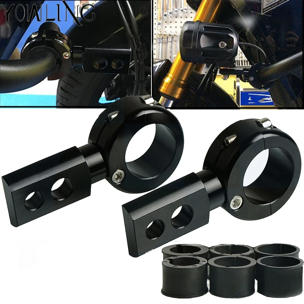 

Motorcycle Headlight mount Bracket Adjustable 22 25 28mm Bumper Mount Clamp led light bracket holder support Universal