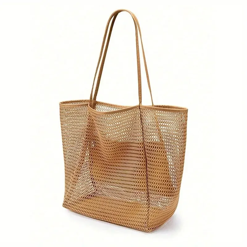 Mesh Beach Tote bag for Womens Shoulder Handbag Causal Hobo Pool Bags travel beach swimming bowls beach bags