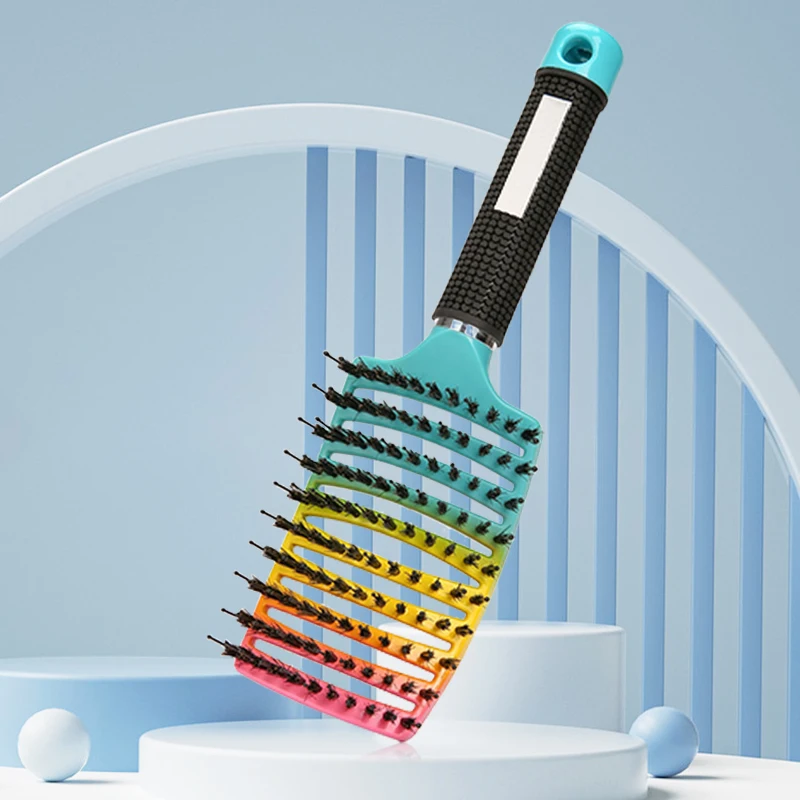 MagicDemelantBrushBristleNylonHairbrushWetCurlyDetangleAnti