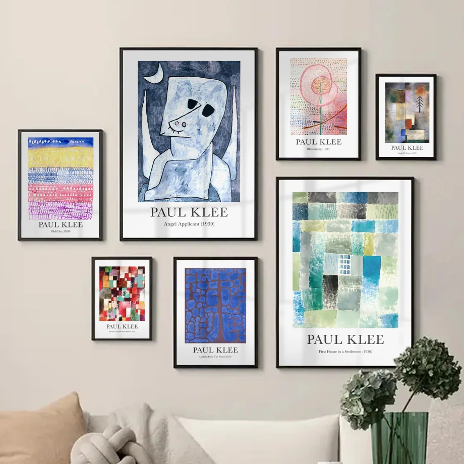

Abstract Colorful Paul Klee Posters And Prints Vintage Eclectic Gallery Wall Art Canvas Painting Modern Living Room Home Decor