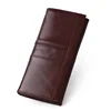 100% Genuine Leather Wallet RFID Anti-theft Money Purse Cowhide Men's Long Leather Retro Ladies Money Clip 2