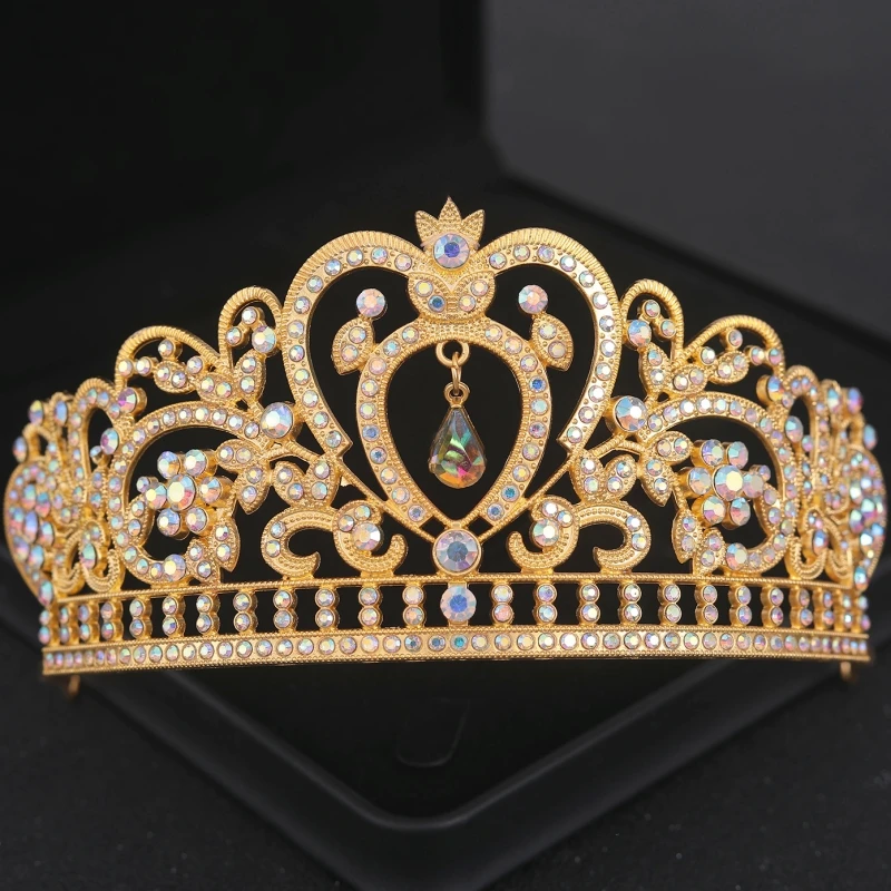 Rhinestone Crown Tiara Party Princess Tiaras And Crowns Bridal Wedding Hair Accessories Jewelry Headpiece Crown Gifts