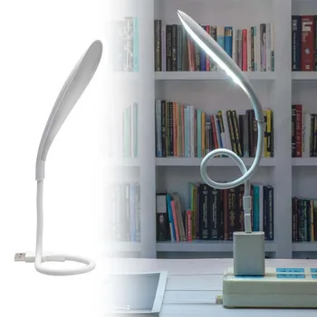 휴대용 책상 램프 LED USB 플러그, 눈 보호, 독서 조명, 노트북 파워 뱅크, 터치 센서, 조도 조절 미니 테이블 램프