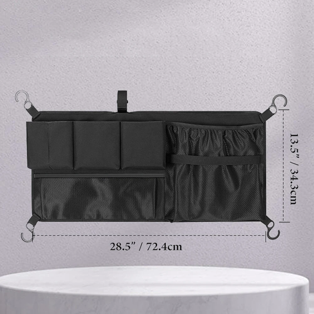 Easy Installation Cargo Net Bag Camping Organizer Stroller Cargo Net Elastic Installation Hooks Large Storage Capacity