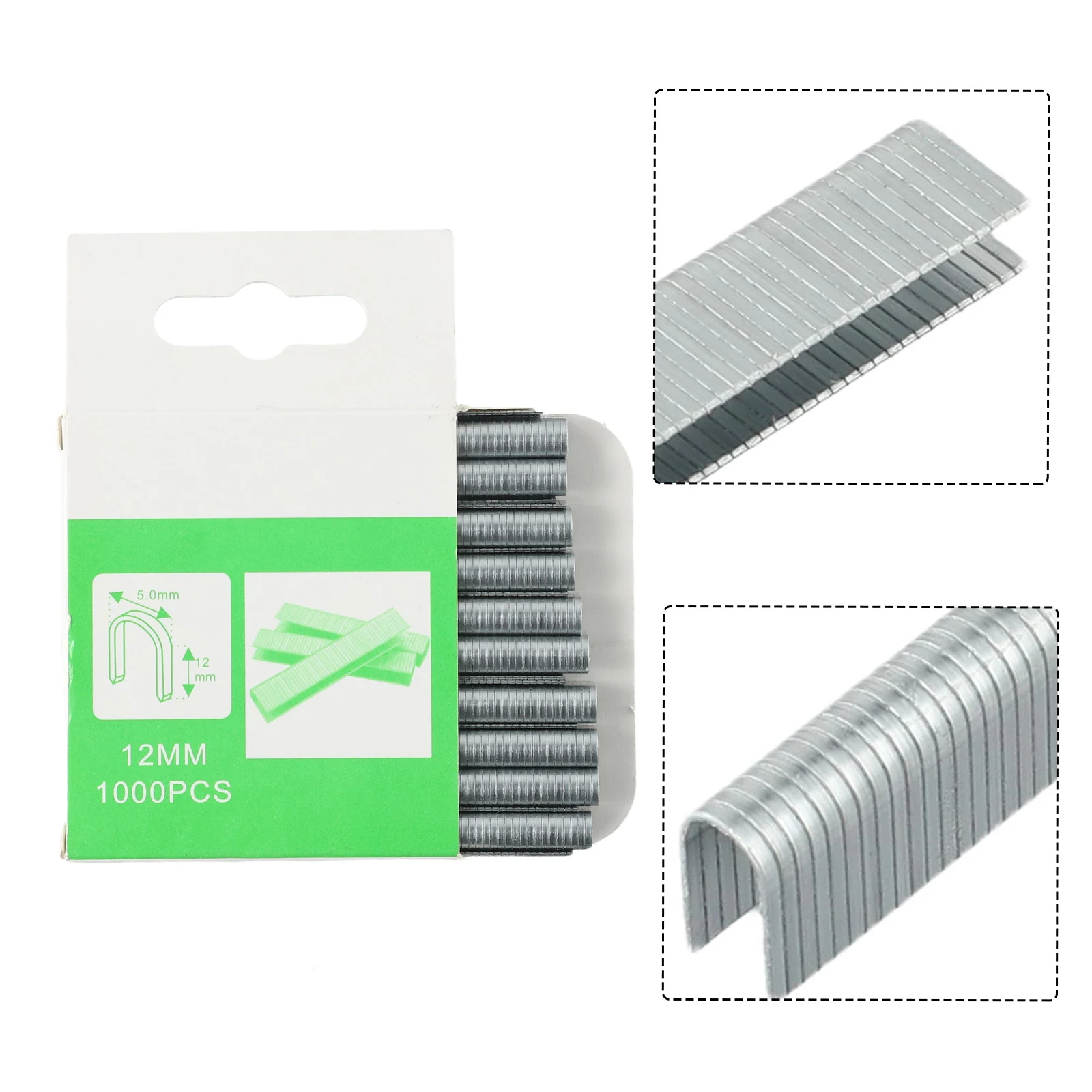 1000Pcs Staples Nails U/ Door /T Shaped Nail Shaped Stapler For Wood Furniture Household Use Herramientas 8/10/12mm Binding Tool